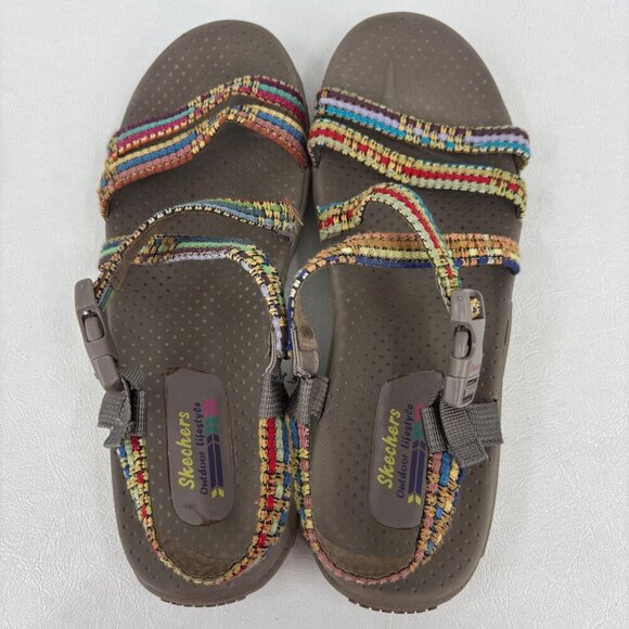 Skechers Reggae Strappy Sandals Womens 11 Multi Color Sporty Outdoor Lifestyle - Picture 4 of 9